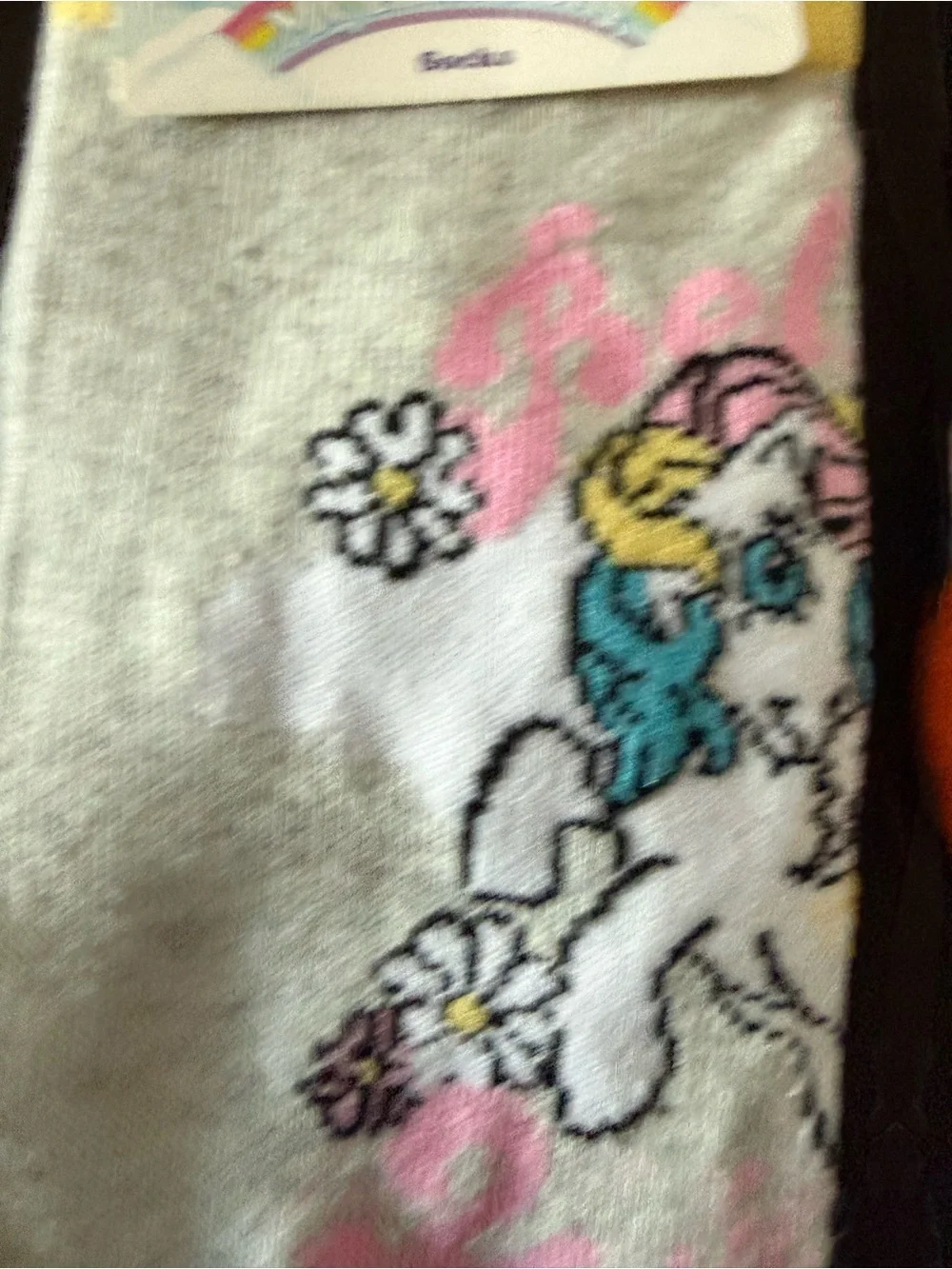 My Little Pony White & Pink Girls' Crew Socks